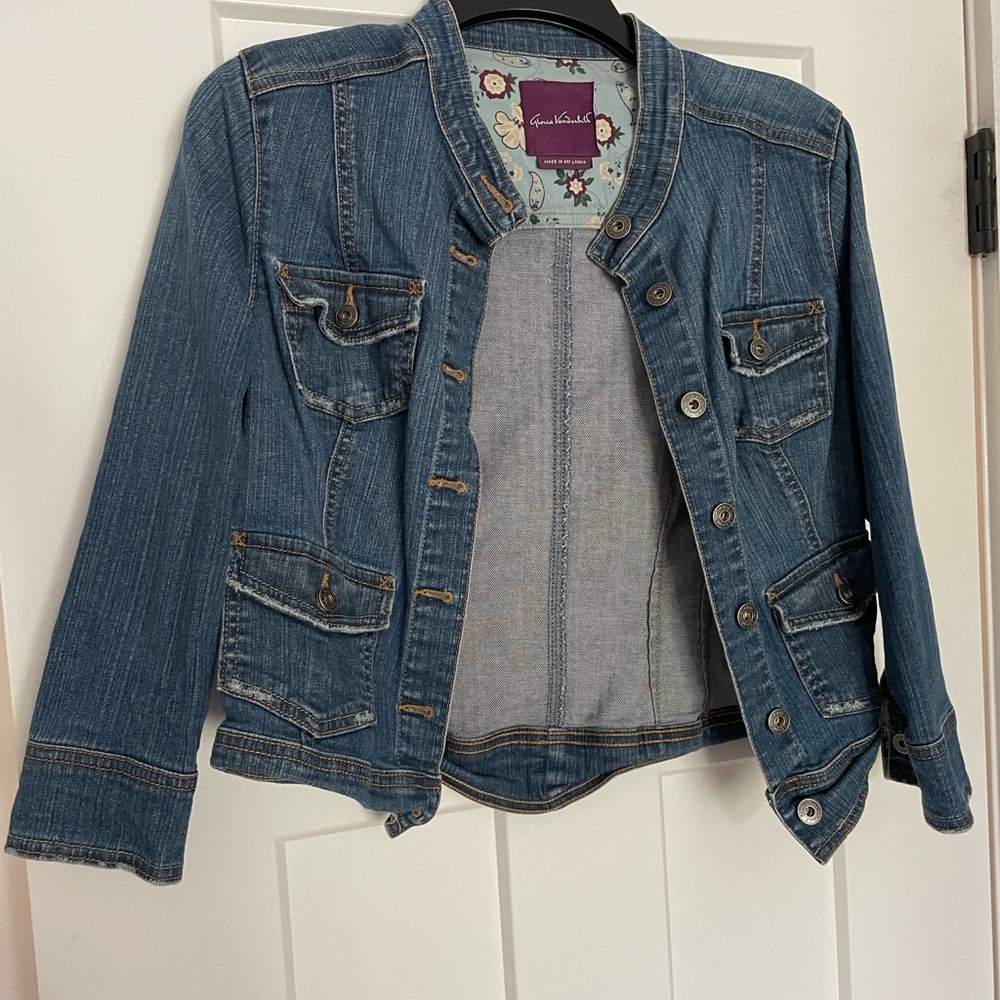 Gloria Vanderbilt Woman’s Denim Jean Jacket - Petite medium